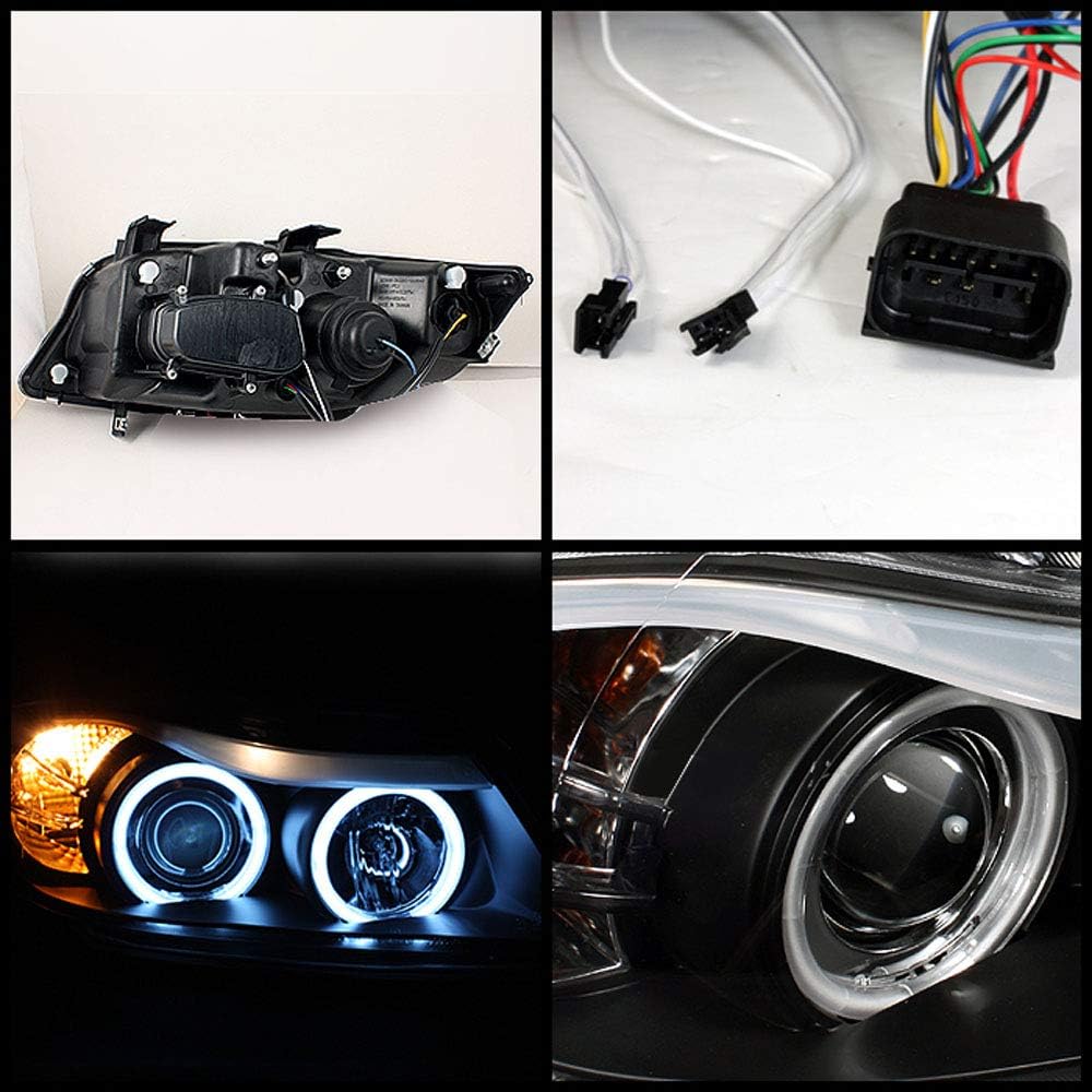 Black LED Projector Headlights Assembly E86586