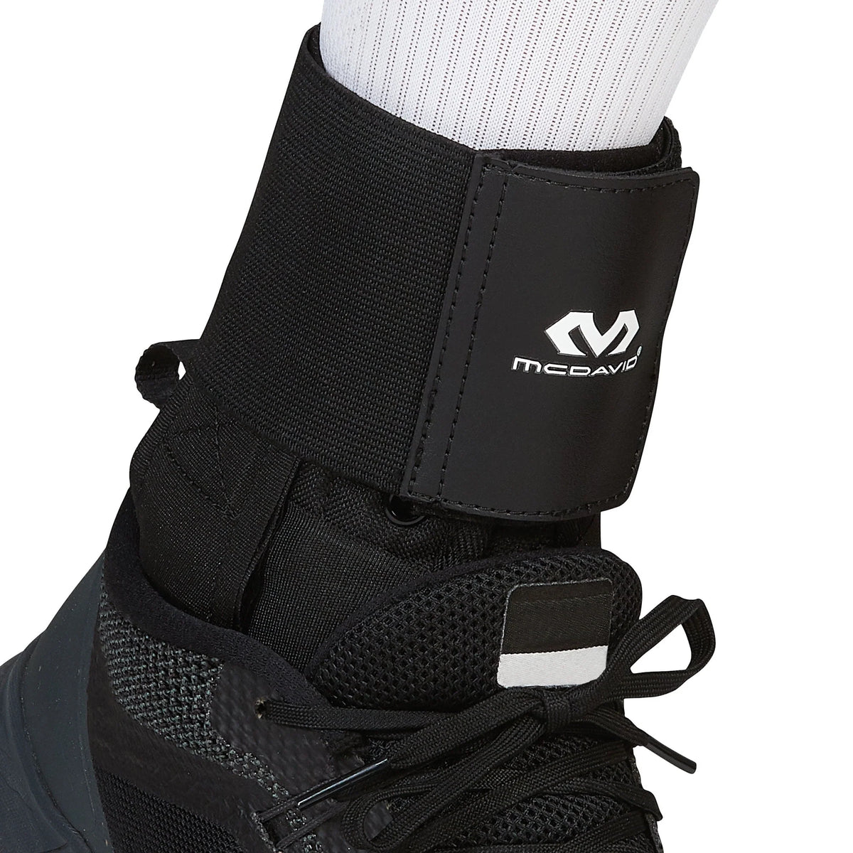 Black Small Ankle Brace with Strap Support C3862