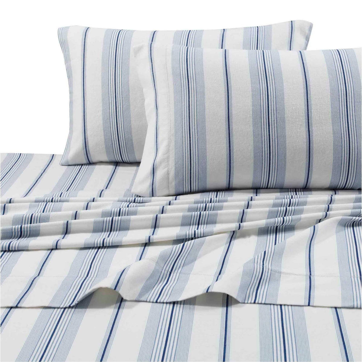 Assorted Flannel 200 GSM Stripe Extra Deep Pocket Sheet T6135