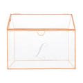 Rose Gold Glass Terrarium Card Holder B3867
