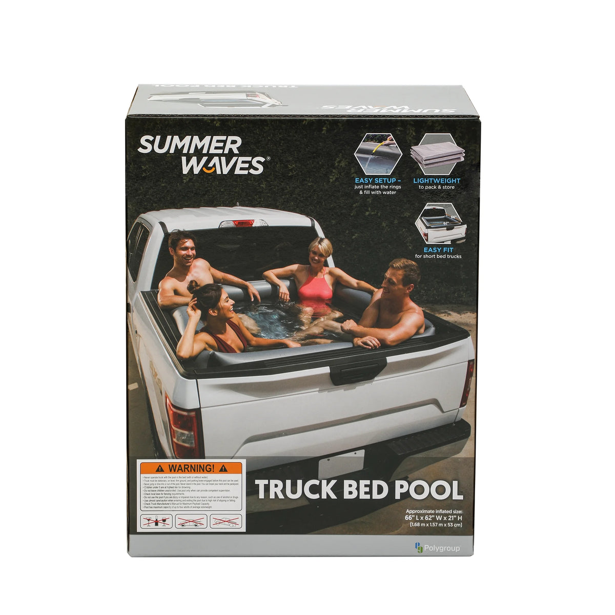 Gray Rectangular Inflatable Pool Z61637