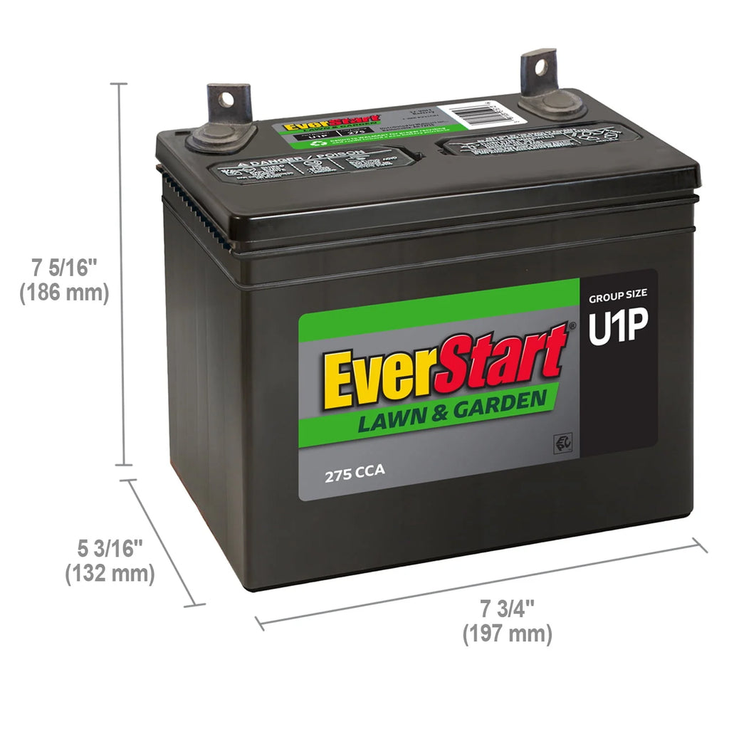 Lawn and Garden Lead Acid Battery, Group Size U1P 12 Volt, 275 CCA F7864