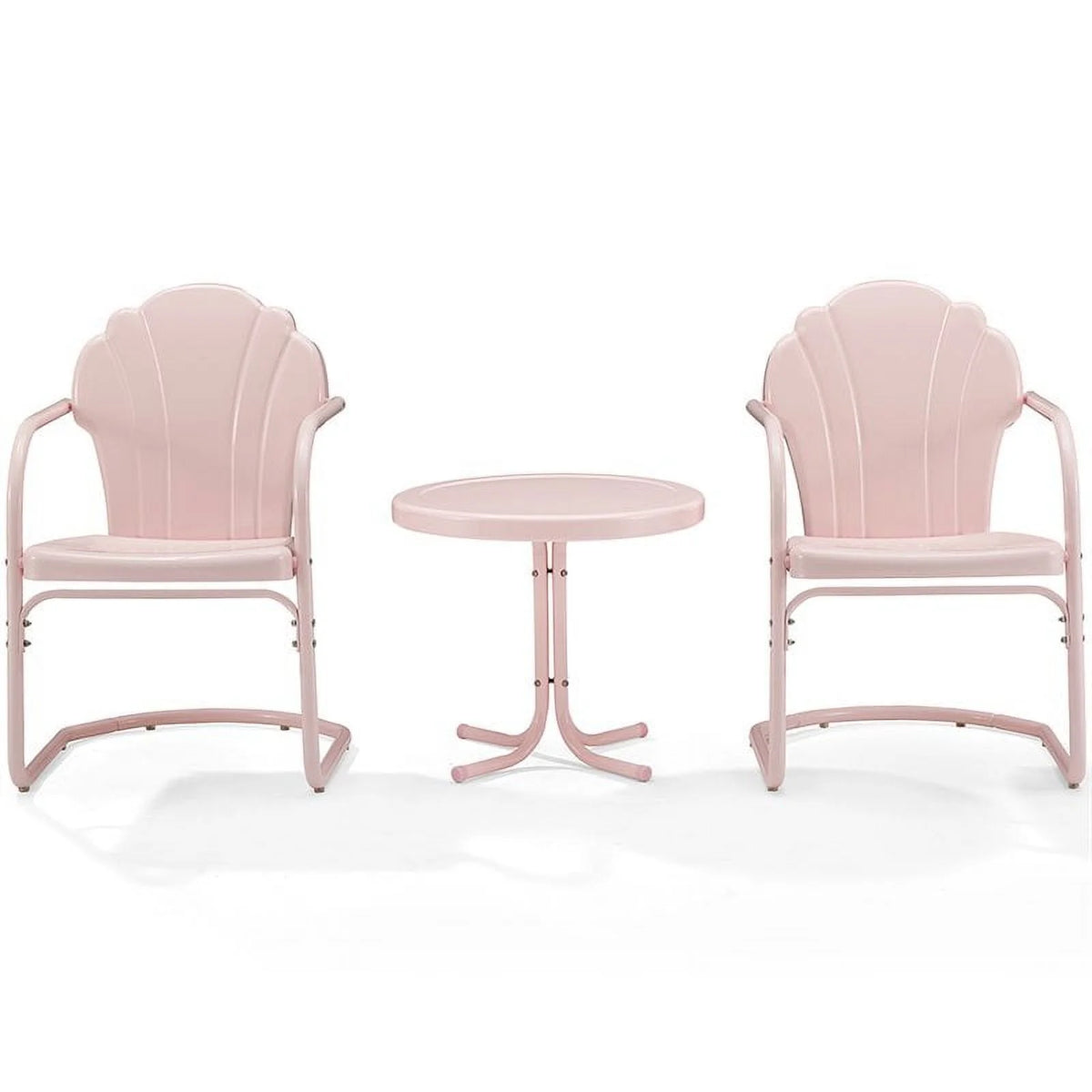 3 Piece Round Metal Patio Conversation Set J3710