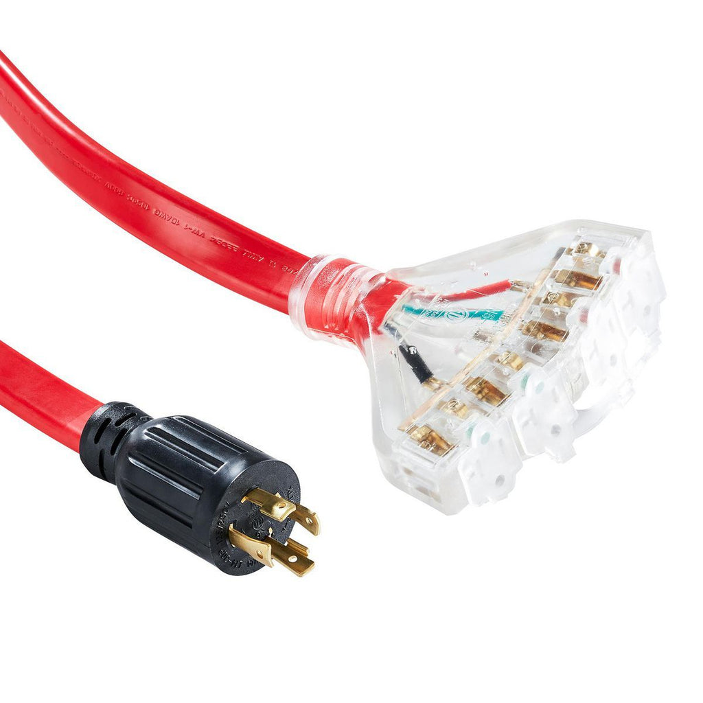 25 ft. 30 Amp 125/250V 4-Outlet Generator Extension Cord Z39247