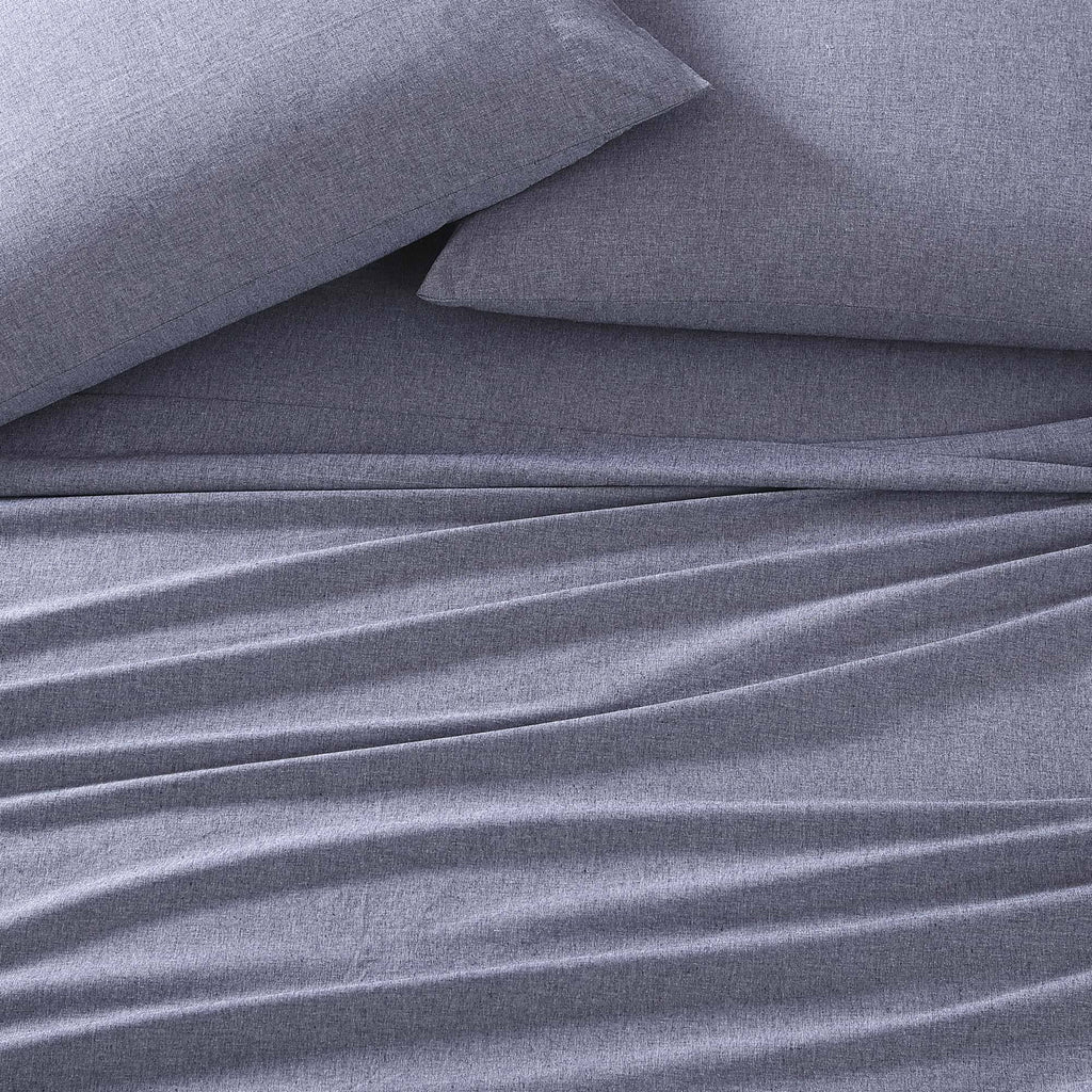 Recycled Fiber Heather Percale Cal King Sheet Set Y97355