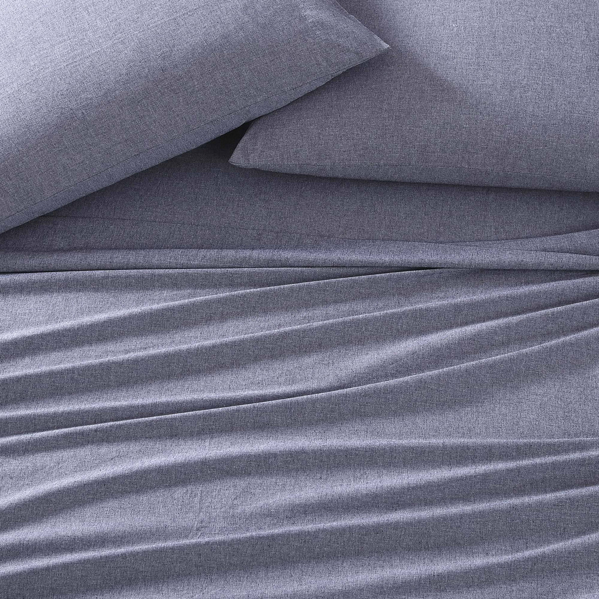 Recycled Fiber Heather Percale Cal King Sheet Set Y97355