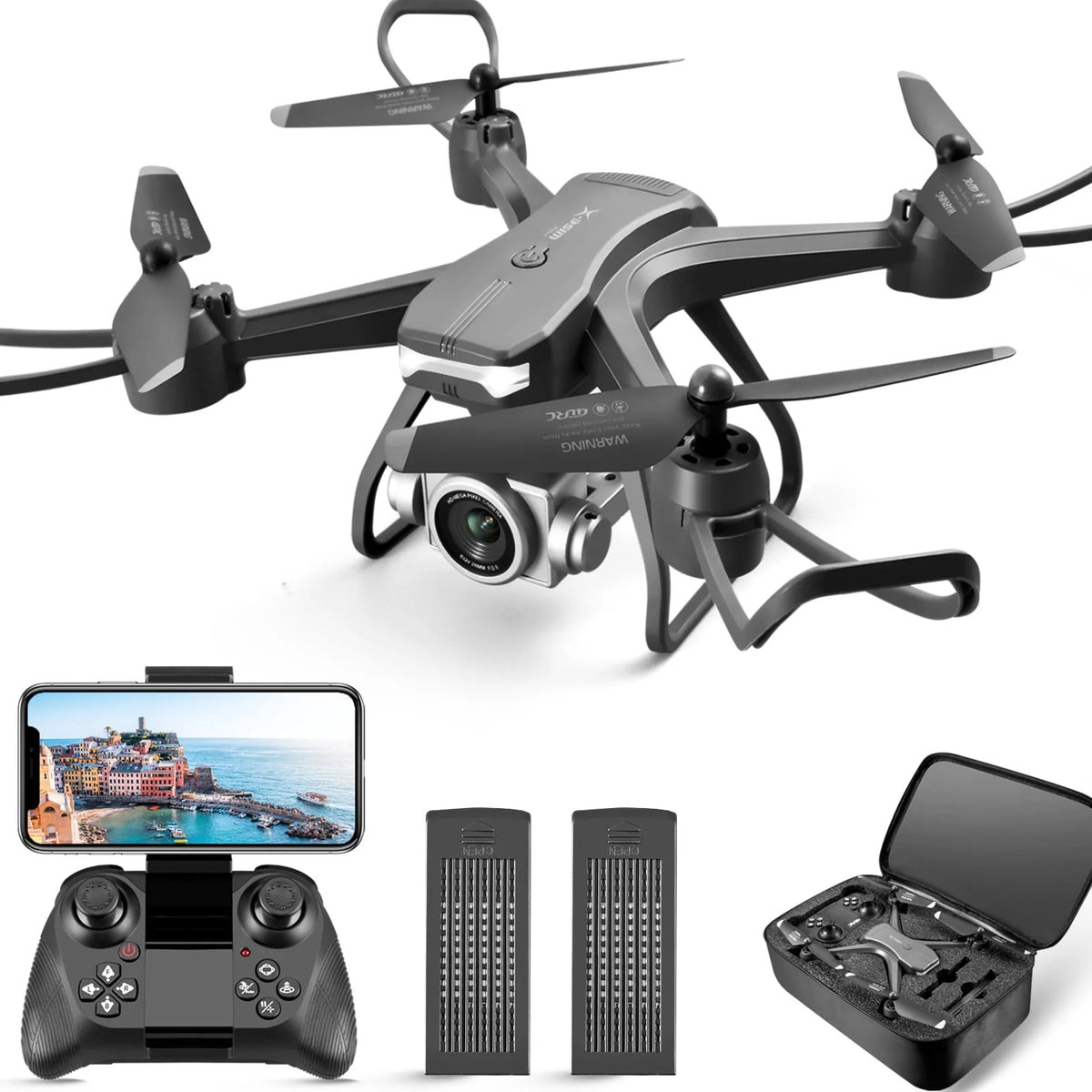 1080P HD Camera Wifi Drone with 2 Batteries Z3758