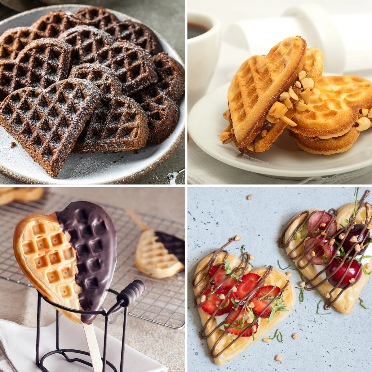 Personal Electric Heart Waffle Maker E9424
