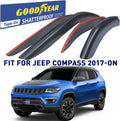 Shatterproof Window Deflectors, Tape-on Rain Guards, 4 pcs T739