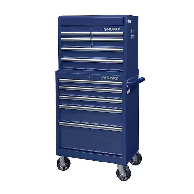 11 Drawer Tool Chest and Cabinet, Blue X4395