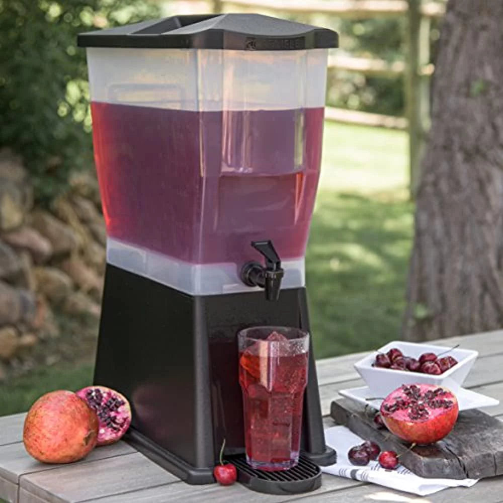 Black 3 1/2 Gallon Beverage Dispenser R704