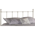 White Queen Metal Spindle Headboard X237