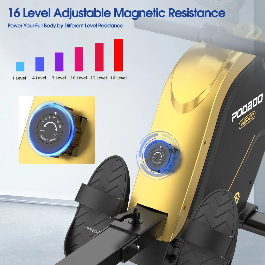 Rowing Machine with Digital Monitor and Electromagnetic Resistance K503346