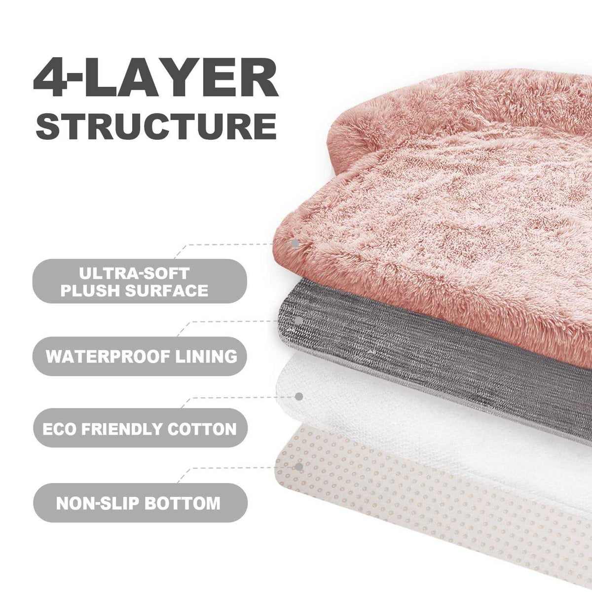 Washable Removable Dog Bed Mat F37039
