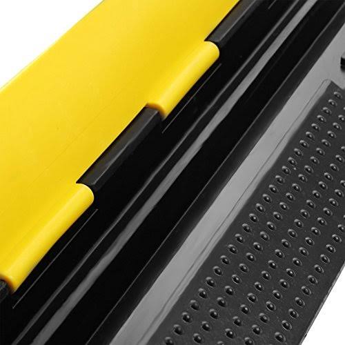 Black Rubber Cable Protector Ramp 3 Pack Dual Channel G3756