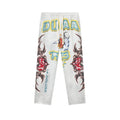 DUAA Sun‑Moon Tribal Heart Graphic Vintage Washed Straight‑Leg Sweatpants