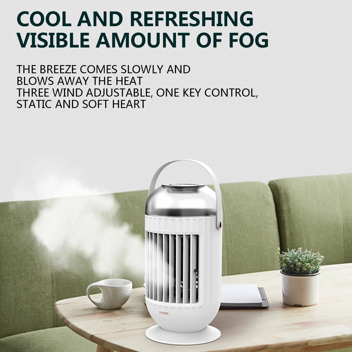 Portable USB Desktop Air Conditioner Fan White E32417