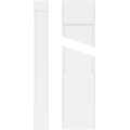Plain PVC Pilaster with Standard Capital & Base (Pair) S2707