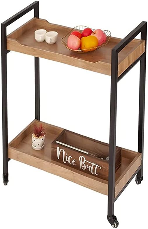3-Tier Wood and Metal Storage Rack Shelf Unit R954055