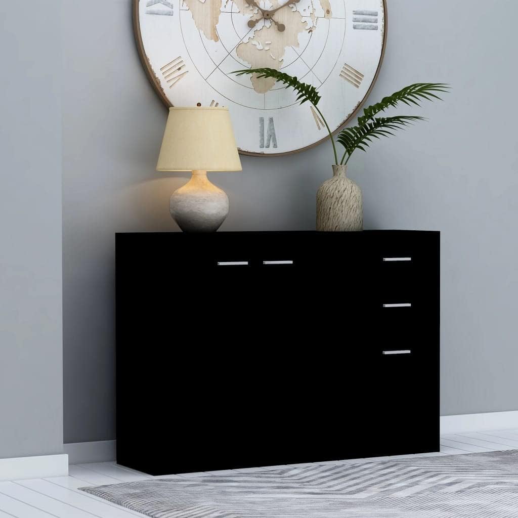White Sideboard Buffet with 2 Doors and 3 Drawers U387