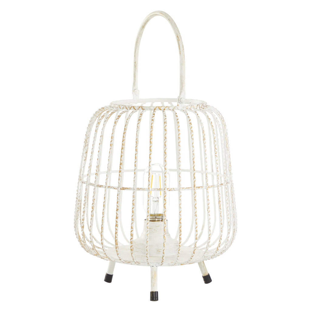 White Decorative Metal Lantern K6500
