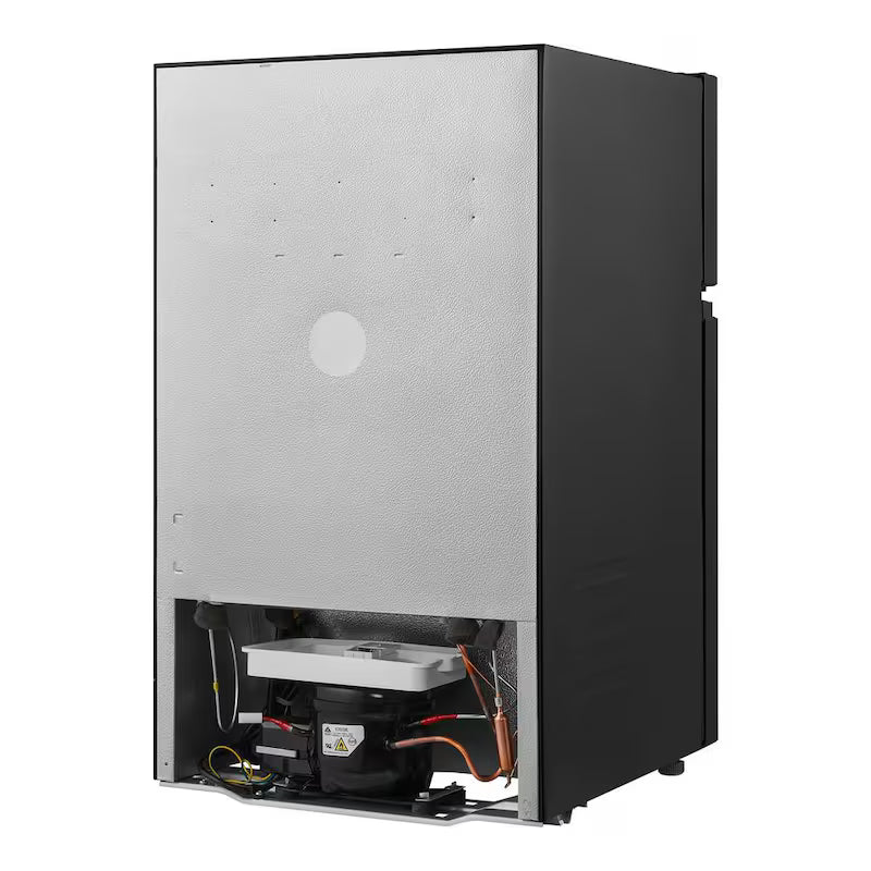 2 Door Mini Refrigerator in Black with Freezer H1631
