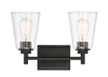 Two Light Bath Bar Matte Black H266