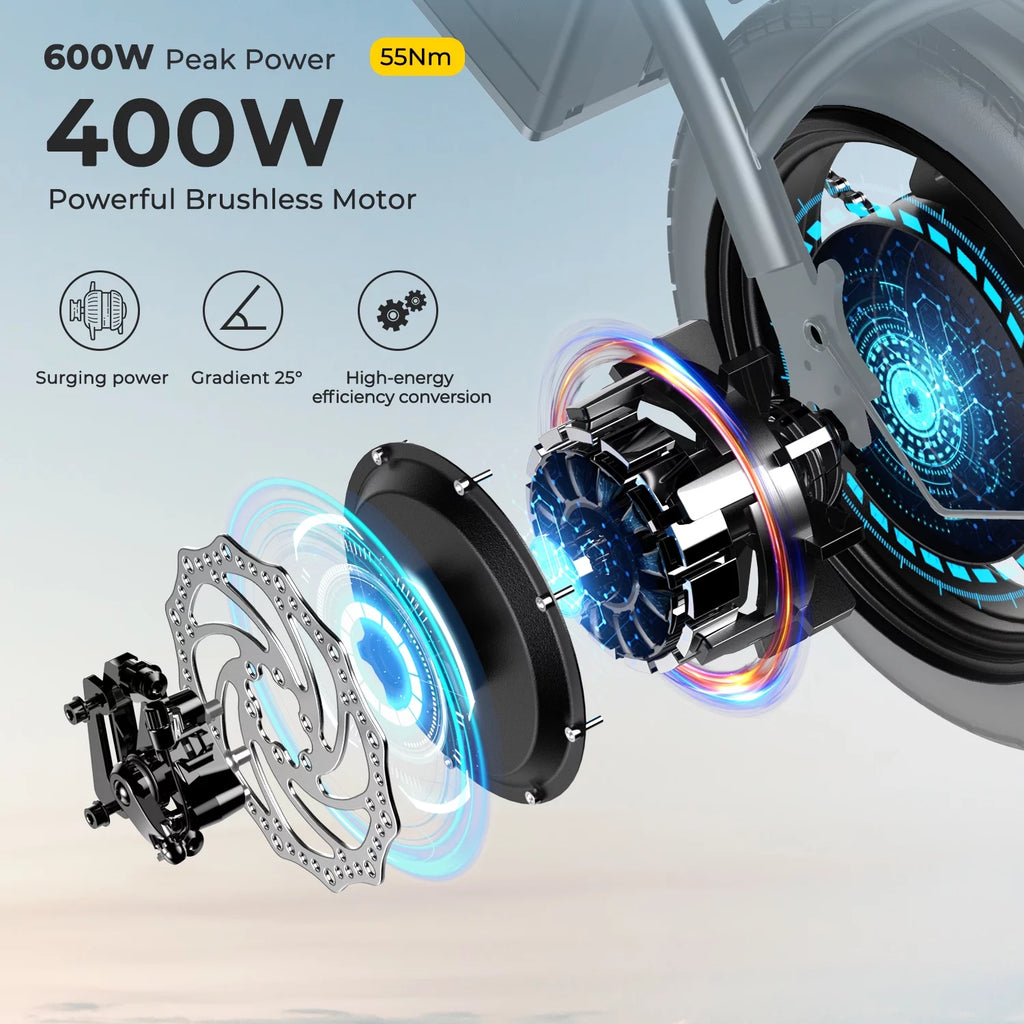 36V 10Ah Foldable Electric Bike 400W Motor R49367