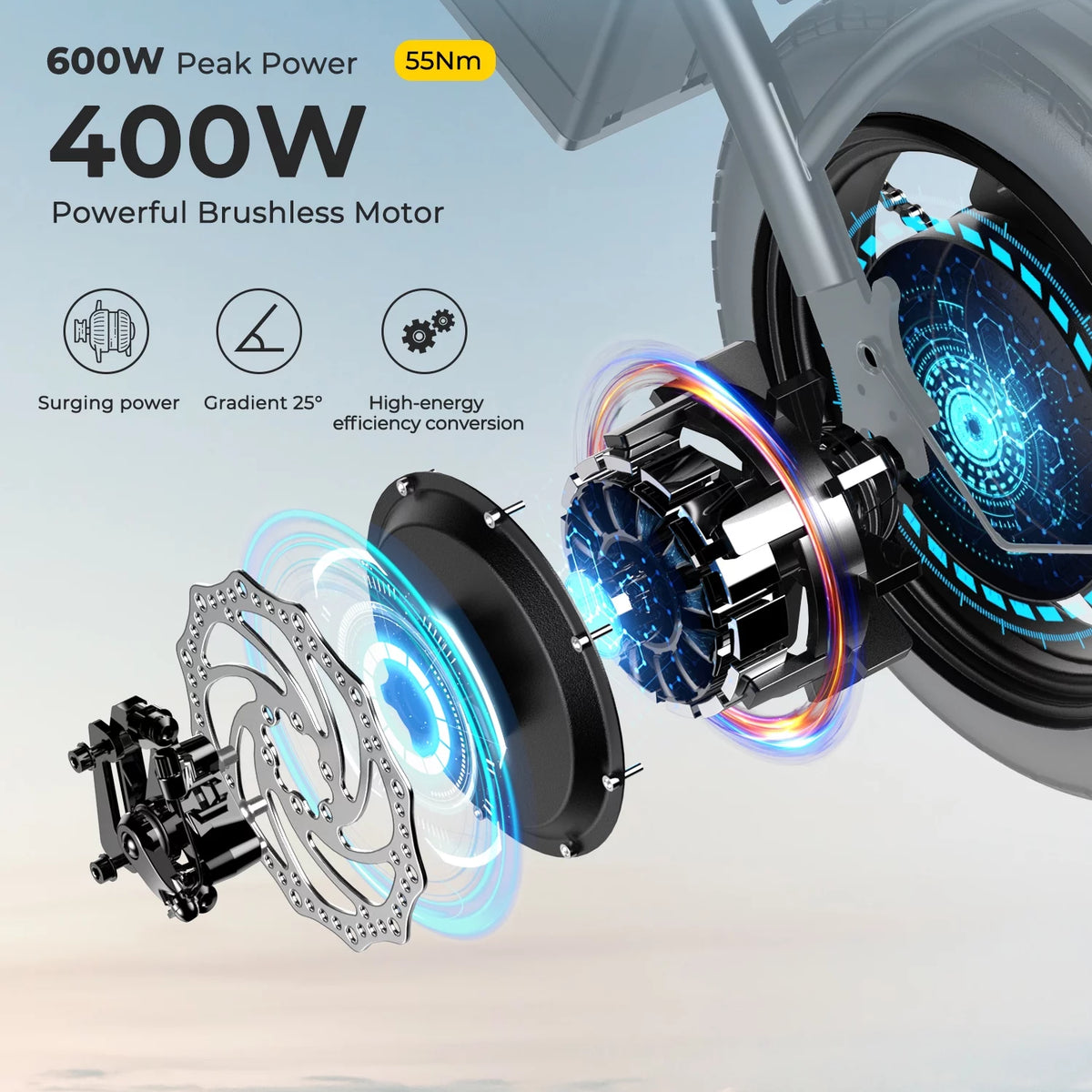 36V 10Ah Foldable Electric Bike 400W Motor R49367