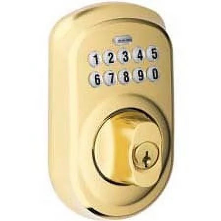 Bright Brass Steel Electronic Deadbolt R234