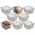 Metal Wire Food Storage Organizer Bin Basket with Handles M1040
