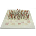 Hand Carved Soapstone Animal Chess Set M827