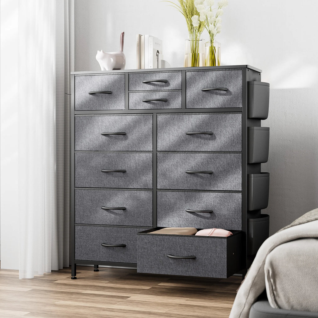 12 Drawer Fabric Dresser T4534