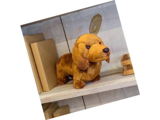 Caramel Brown Dachshund Plush Stuffed Animal Toy R9337