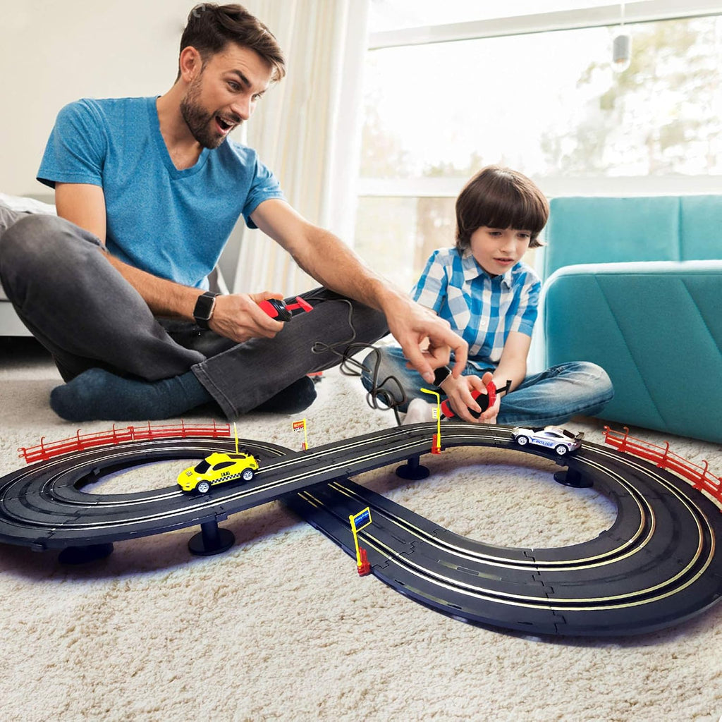 1:43 Scale Electric Racing Track Set with 2 Controllers C20482