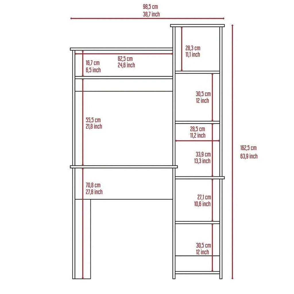 White Computer Desk D892