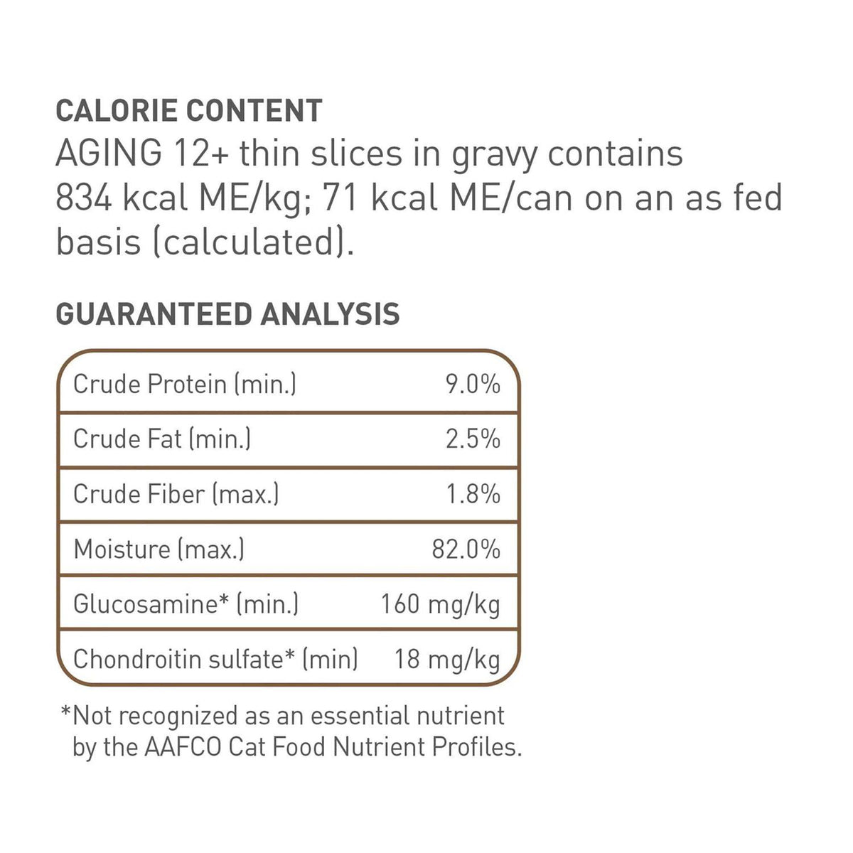 Aging 12+ Thin Slices in Gravy Canned Cat Food O2859