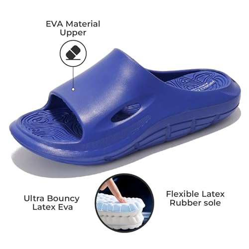 Lightweight Flexible EVA Recovery Slides with Latex Insole A8100