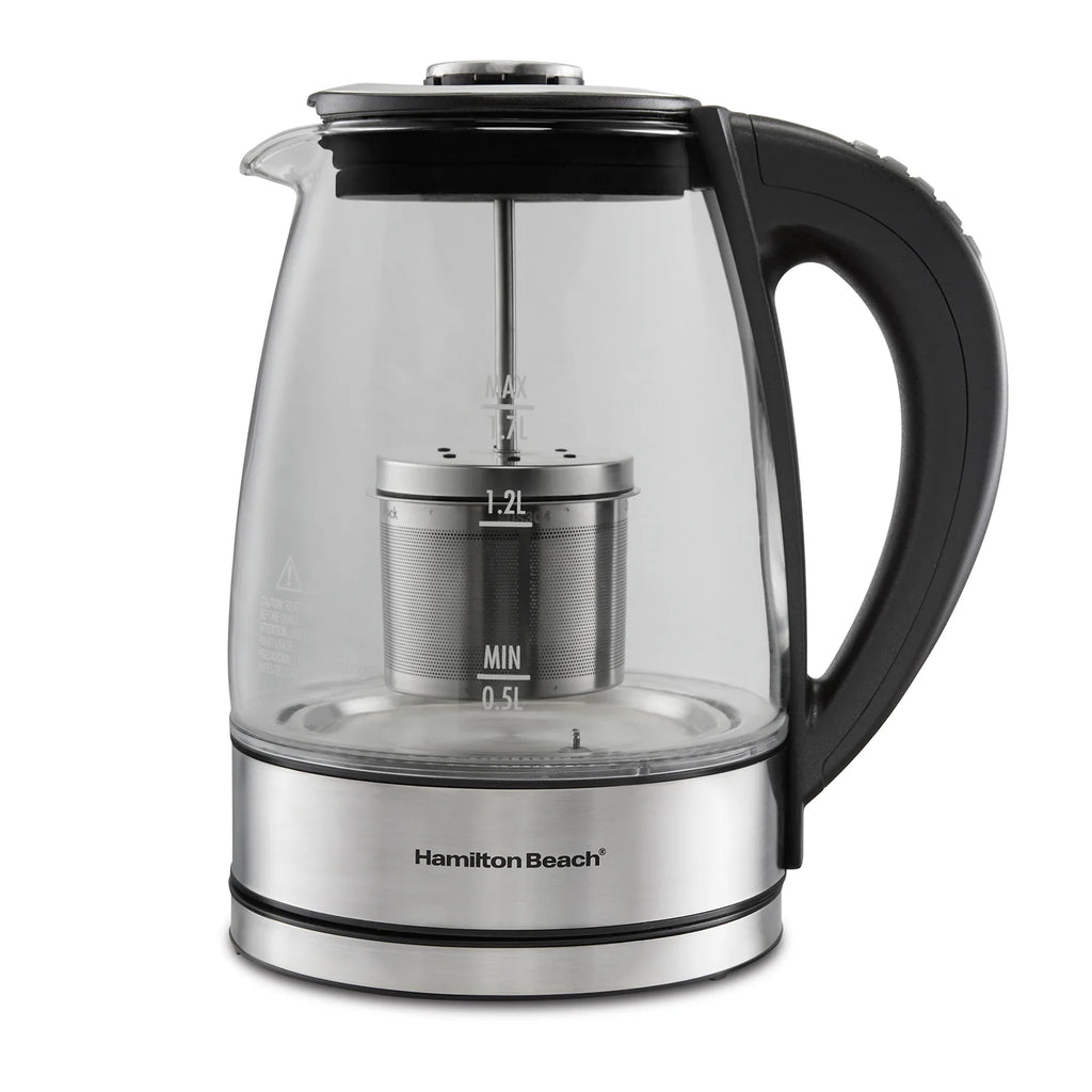 1.7L Variable Temperature Glass Kettle with Tea Infuser Z193