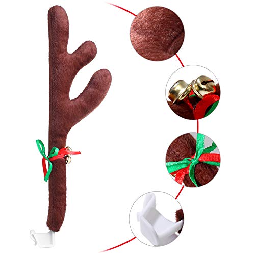 Christmas Car Decorations with Jingle Bells and Red Nose C7246