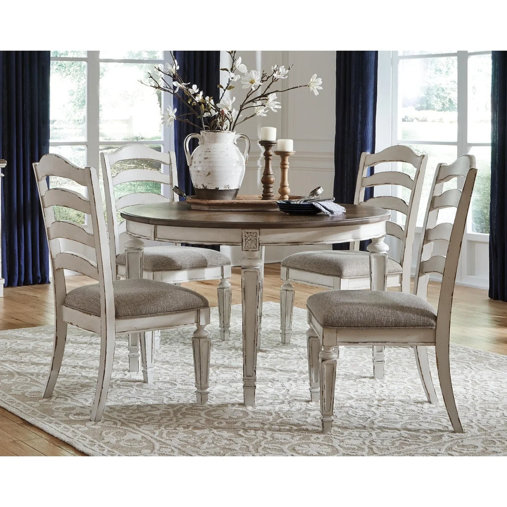 White Dining Room Chair Set of 2 C160