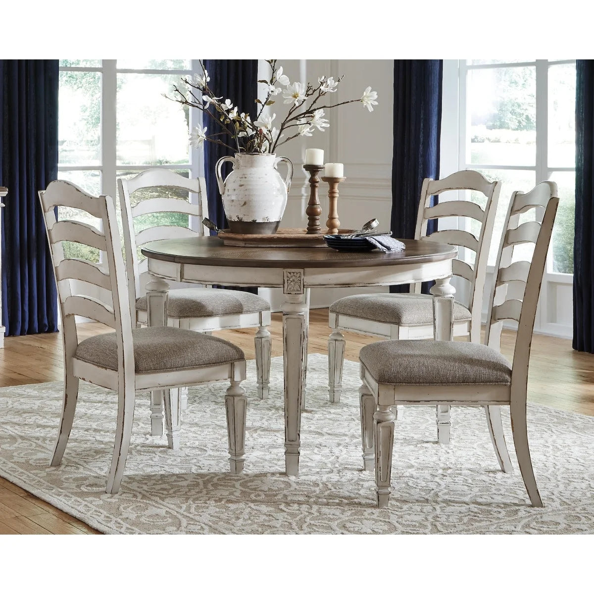White Dining Room Chair Set of 2 C160