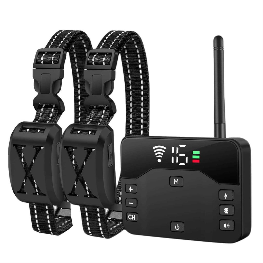 Wireless Dog Fence 2 Dogs Training Collar Remote X593104