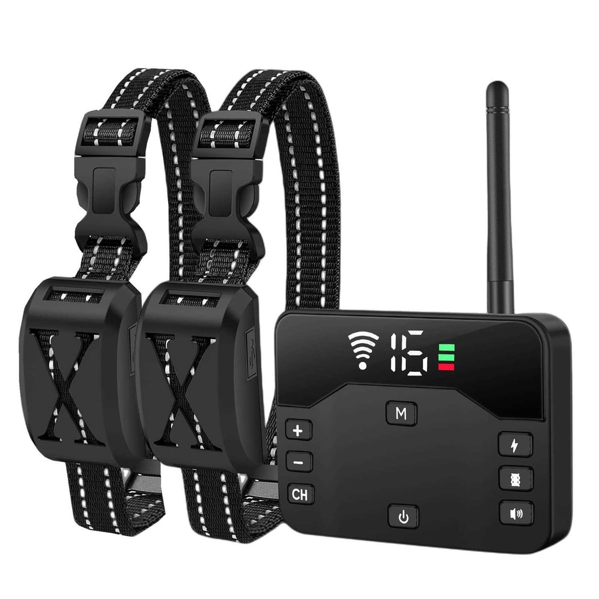 Wireless Dog Fence 2 Dogs Training Collar Remote X593104
