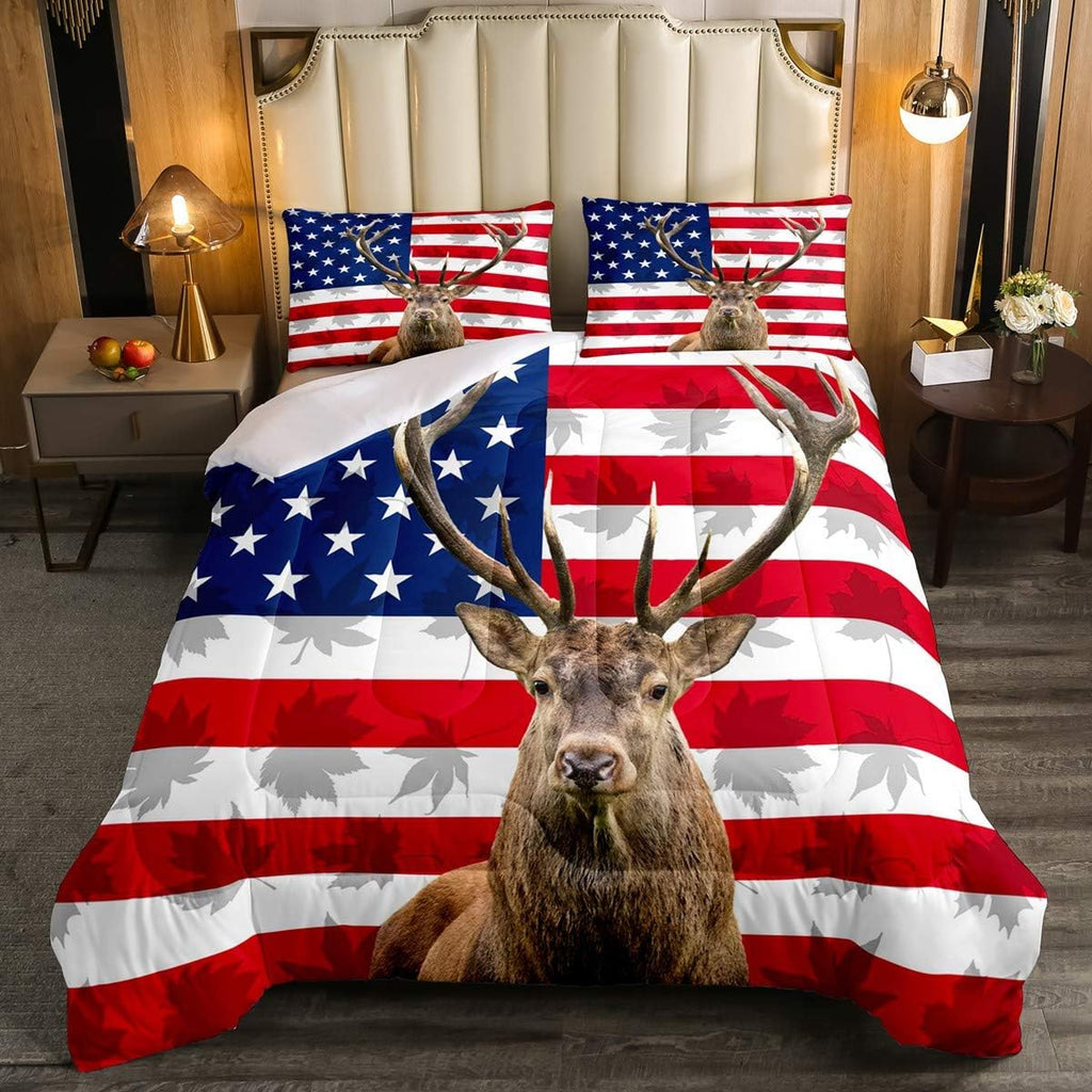 Queen Size Brown Wooden Comforter Set F499