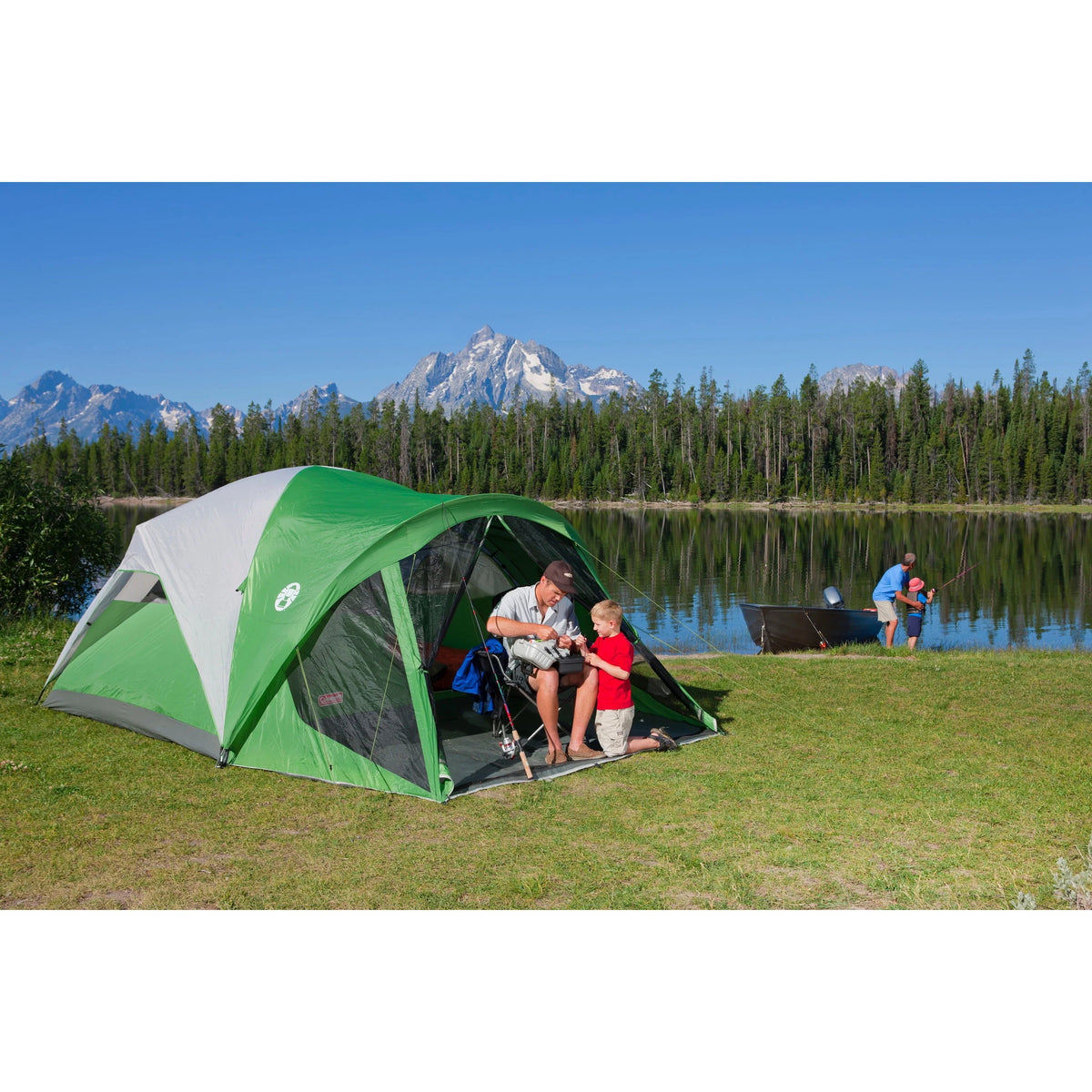 6-Person Dome Tent with Screen Room, Green G769653