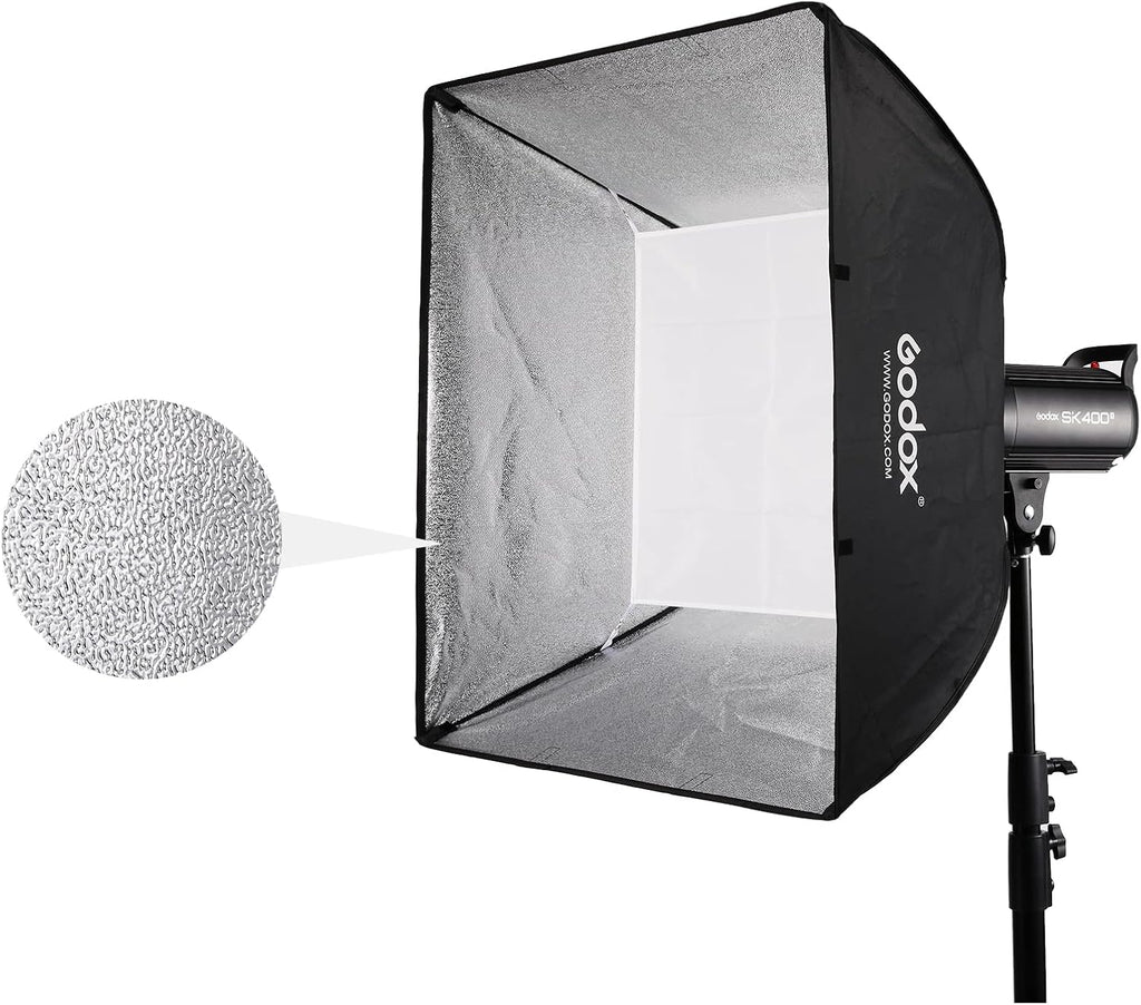 60x60cm Square Softbox Reflector with Bowens Mount and Carry Bag J827