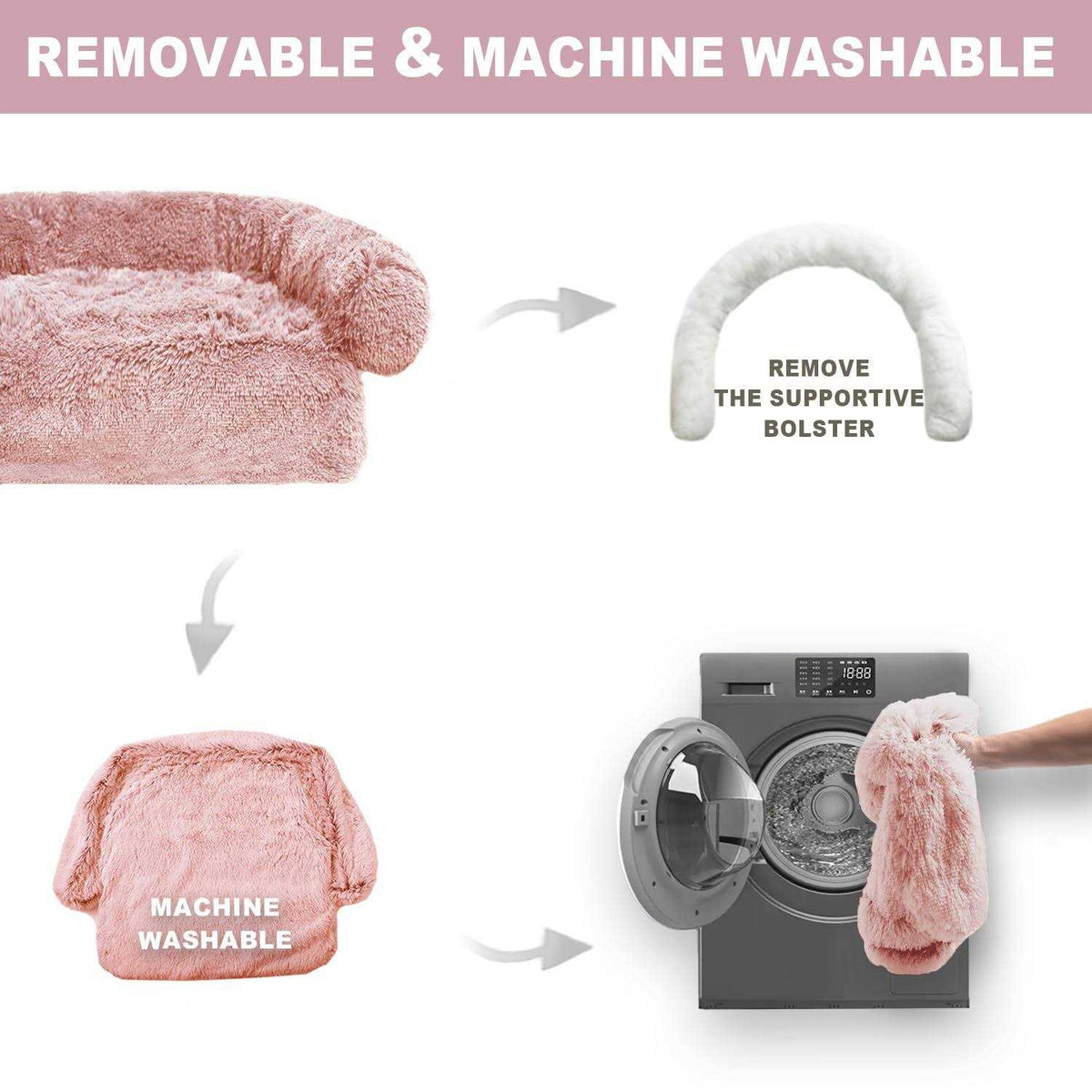 Washable Removable Dog Bed Mat F37039