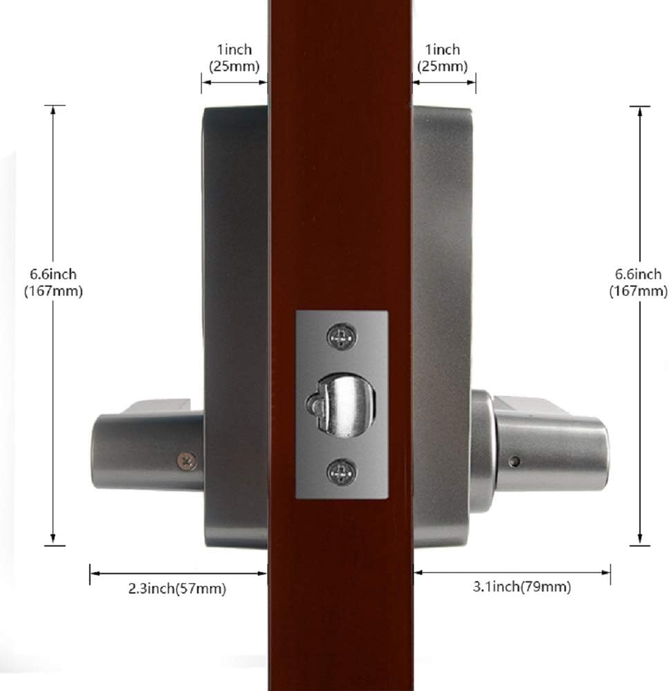 4-in-1 Electronic Door Lock Fingerprint Password RFID Card Mechanical Key E759