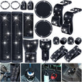 19 Pcs Bling Car Accessories Set (White) W522448